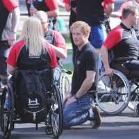 El Príncipe Harry durante la presentación de los Invictus Games