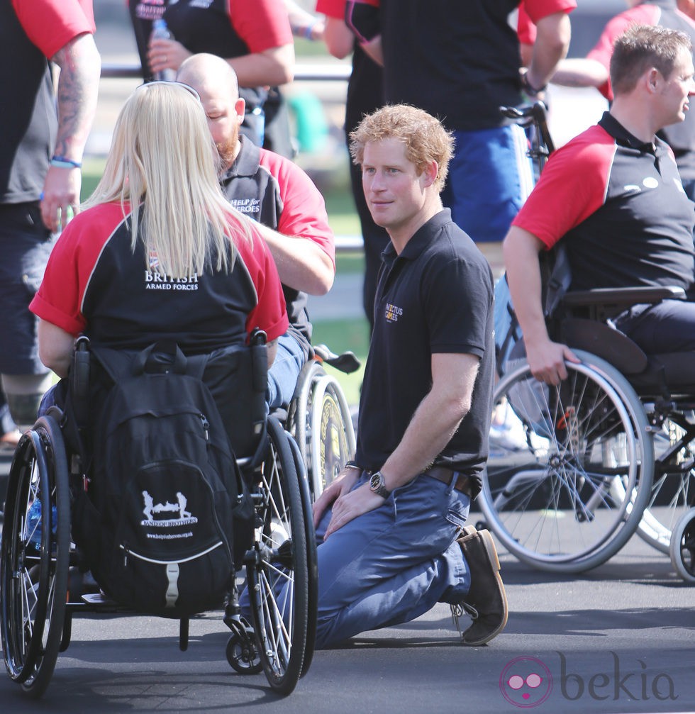 El Príncipe Harry durante la presentación de los Invictus Games