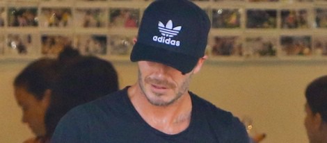 David Beckham saliendo del gimnasio SoulCycle de Los Angeles