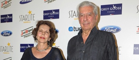 Mario Vargas Llosa y su mujer Patricia en el concierto de Rosario Flores en el Starlite Festival 2014