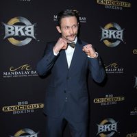 Jonathan Tucker en un combate de boxeo celebrado en Las Vegas