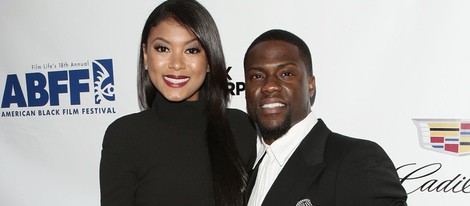 Kevin Hart y Eniko Parrish en el American Black Film Festival 2014