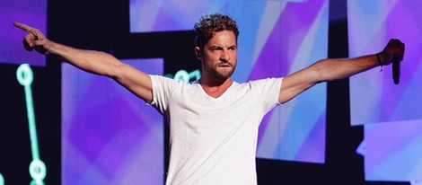 David Bisbal en los ensayos de los Premios Tu Mundo 2014