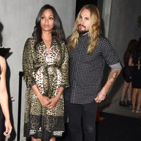 Zoe Saldana y Marco Perego en una fiesta previa a la entrega de los Premios Emmy 2014