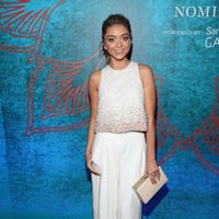 Sarah Hyland en una fiesta previa a la entrega de los Premios Emmy 2014