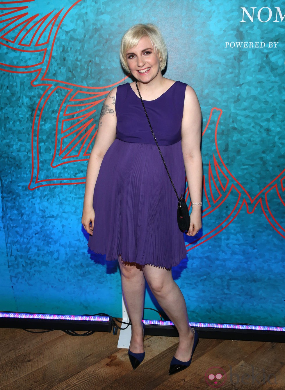 Lena Dunham en una fiesta previa a la entrega de los Premios Emmy 2014