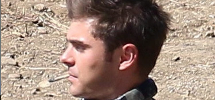 Zac Efron fumando en el rodaje de 'We Are Your Friends'