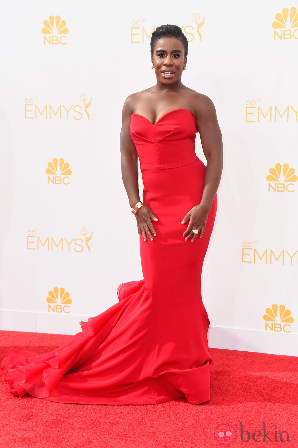 Uzo Aduba en la red carpet de los Emmys 2014