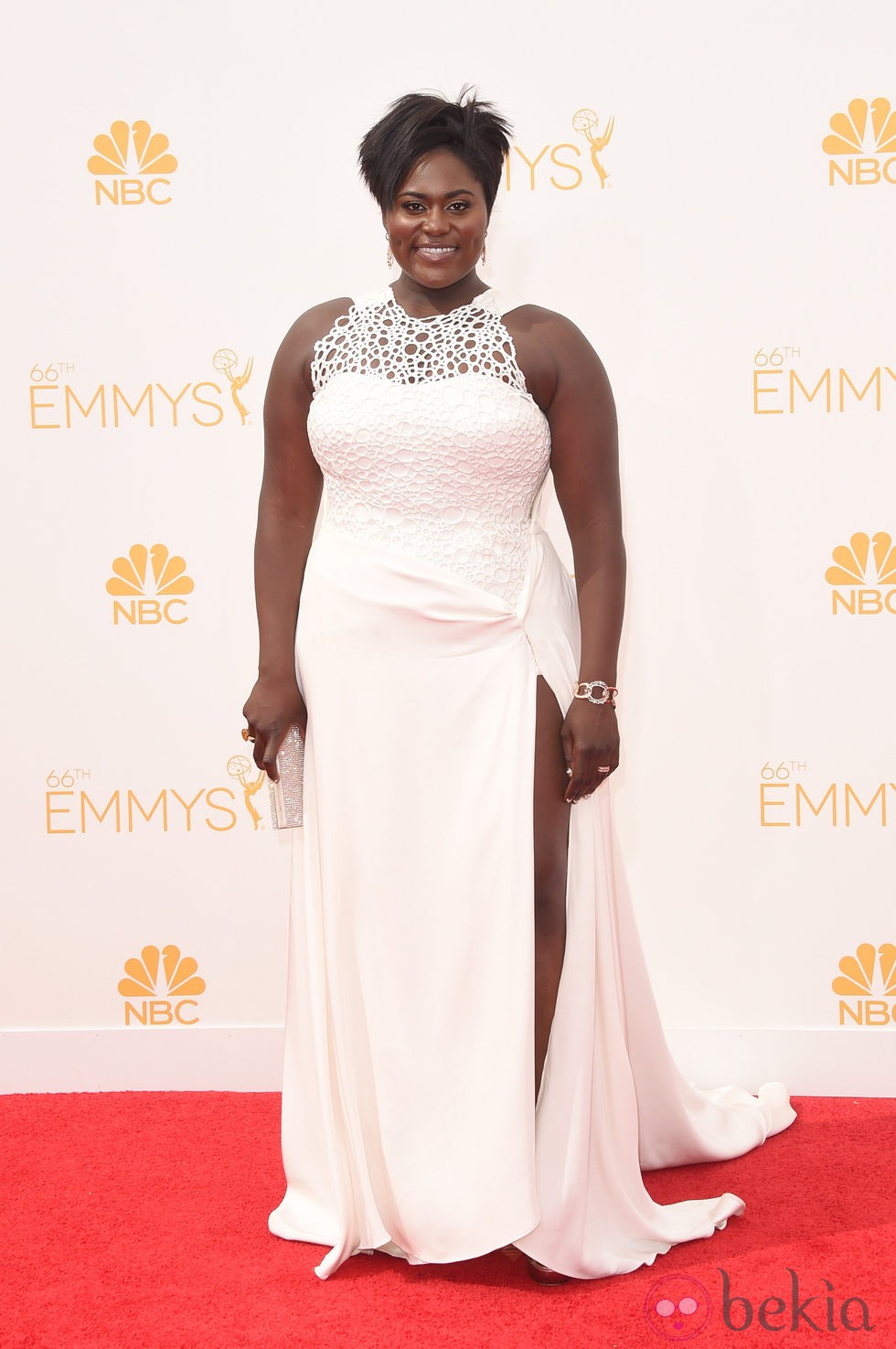 Danielle Brooks en la alfombra roja de los Premios Emmy 2014