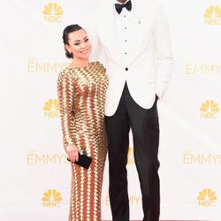  Chris Bosh y Adrienne Bosh en la alfombra roja de los Premios Emmy 2014