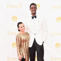  Chris Bosh y Adrienne Bosh en la alfombra roja de los Premios Emmy 2014