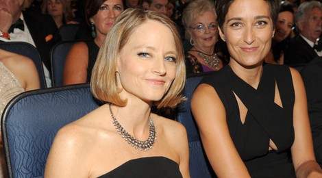 Jodie Foster y Alexandra Hedison en la alfombra roja de los Premios Emmy 2014