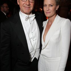 Kevin Spacey y Robin Wright en la fiesta de Netflix tras los Emmy 2014