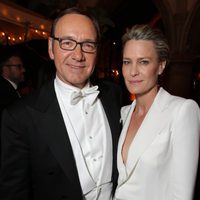 Kevin Spacey y Robin Wright en la fiesta de Netflix tras los Emmy 2014