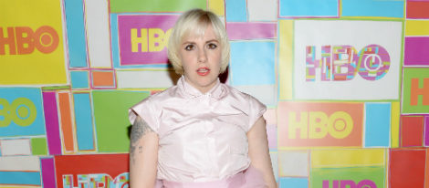 Lena Dunham en la fiesta de HBO tras los Emmy 2014