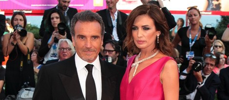 Nieves Álvarez y Marco Severini en la ceremonia de apertura del Festival de Venecia 2014