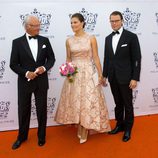 El Rey Carlos Gustavo y los Príncipes Victoria y Daniel de Suecia en los Premios Polar Music 2014