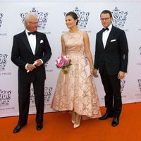 El Rey Carlos Gustavo y los Príncipes Victoria y Daniel de Suecia en los Premios Polar Music 2014