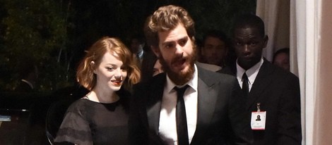 Emma Stone y Andrew Garfield paseando por Venecia