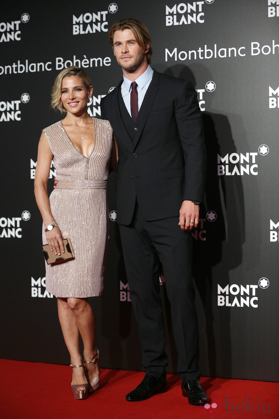 Elsa Pataky y Chris Hemsworth en una fiesta de Montblanc en Shanghai