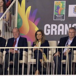 El Rey Juan Carlos en el partido España-Irán del Mundial de Baloncesto 2014