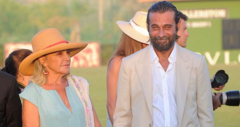 Beatriz de Orleans y Jordi Molla durante la final de copa de oro de polo Bulgari en Sotogrande