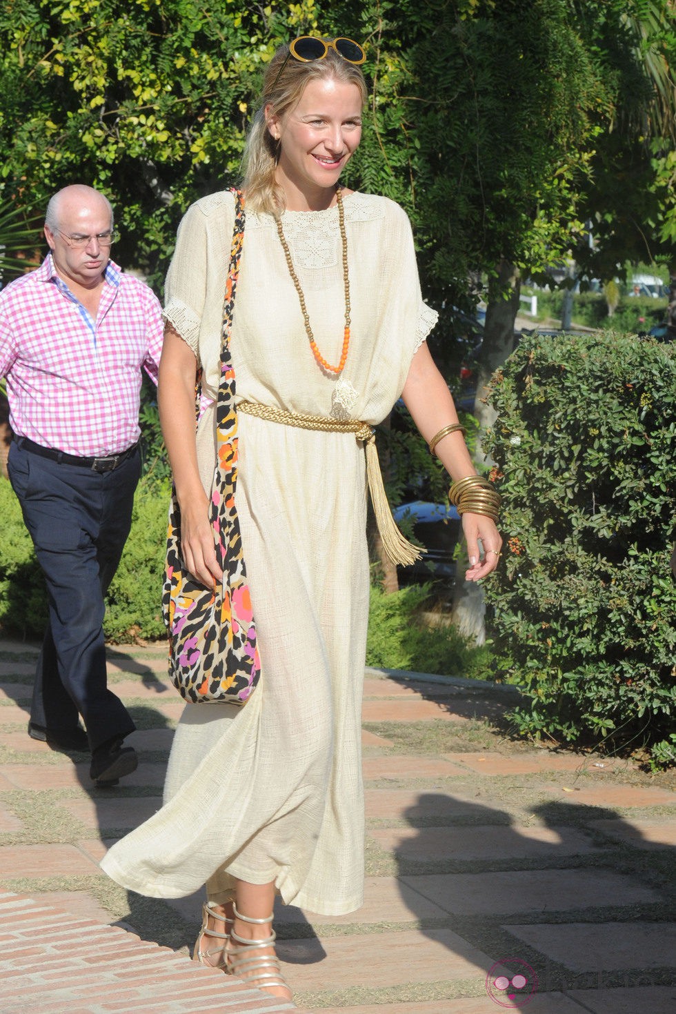 María León durante la final de copa de oro de polo Bulgari en Sotogrande 