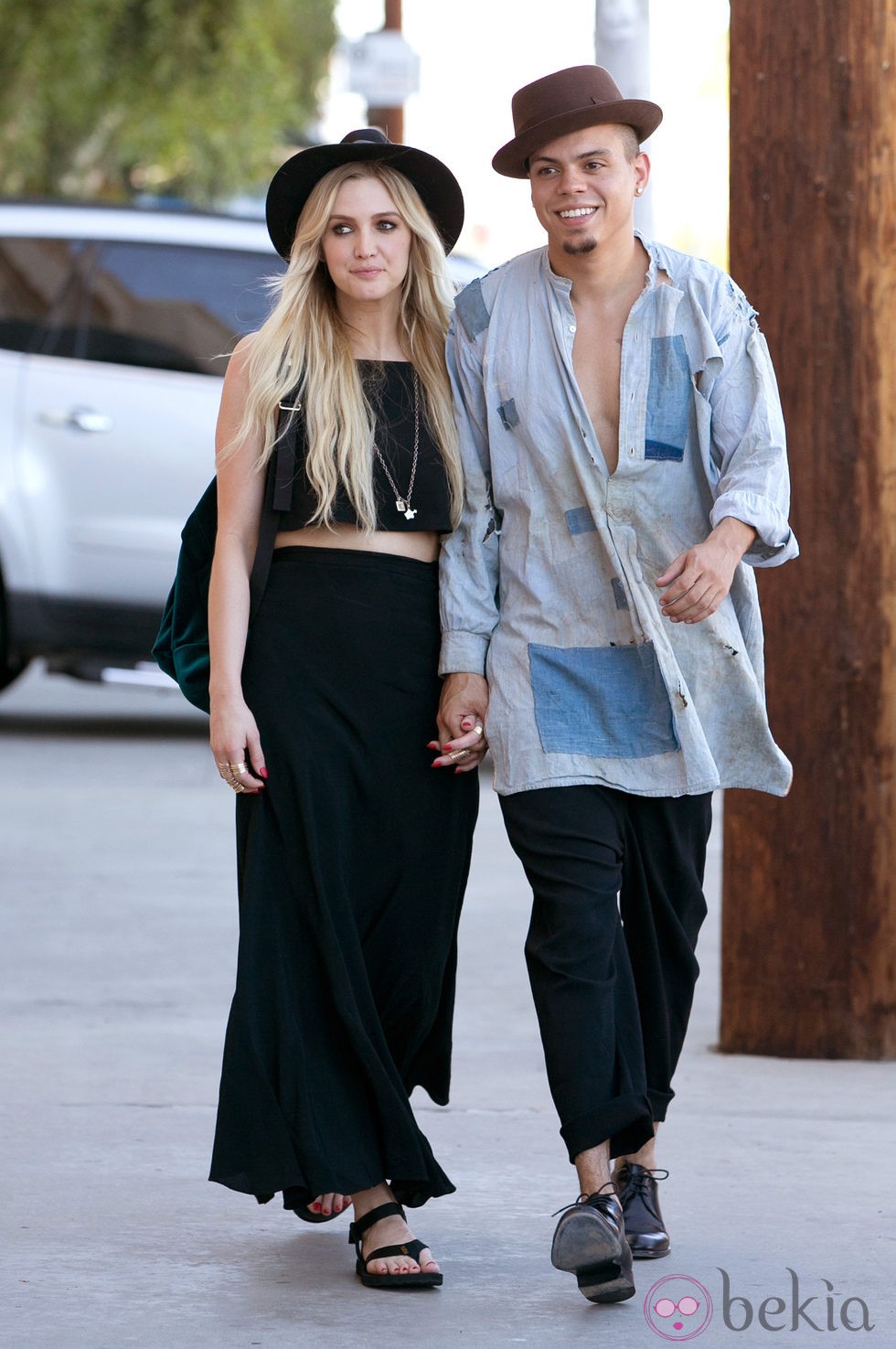 Ashlee Simpson y Evan Ross en Los Ángeles