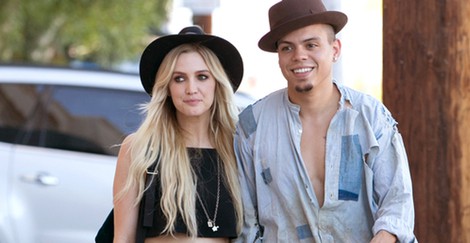 Ashlee Simpson y Evan Ross en Los Ángeles