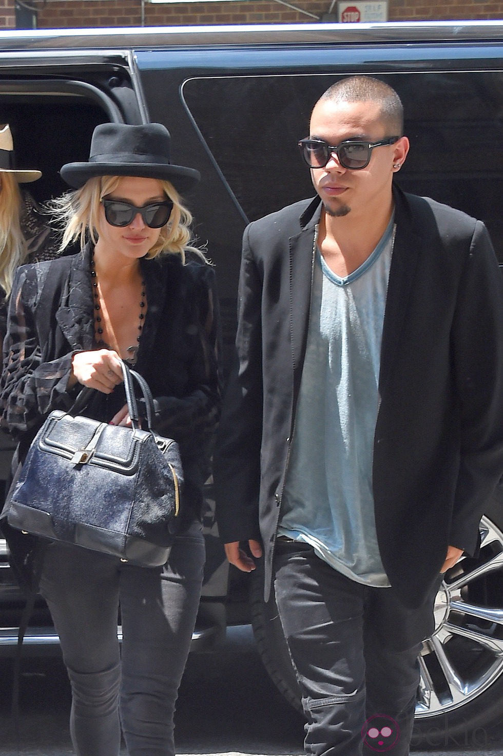 Ashlee Simpson y Evan Ross en Nueva York