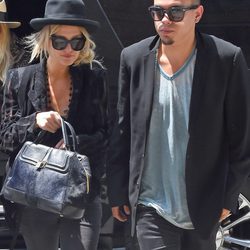 Ashlee Simpson y Evan Ross en Nueva York