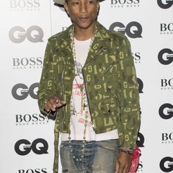 Pharell Williams en los Premios GQ Hombres del Año 2014