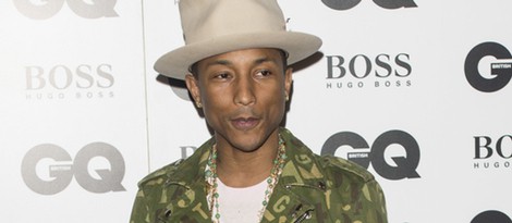 Pharell Williams en los Premios GQ Hombres del Año 2014