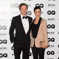 Colin Firth y Livia Giuggioli en los Premios GQ Hombres del Año 2014