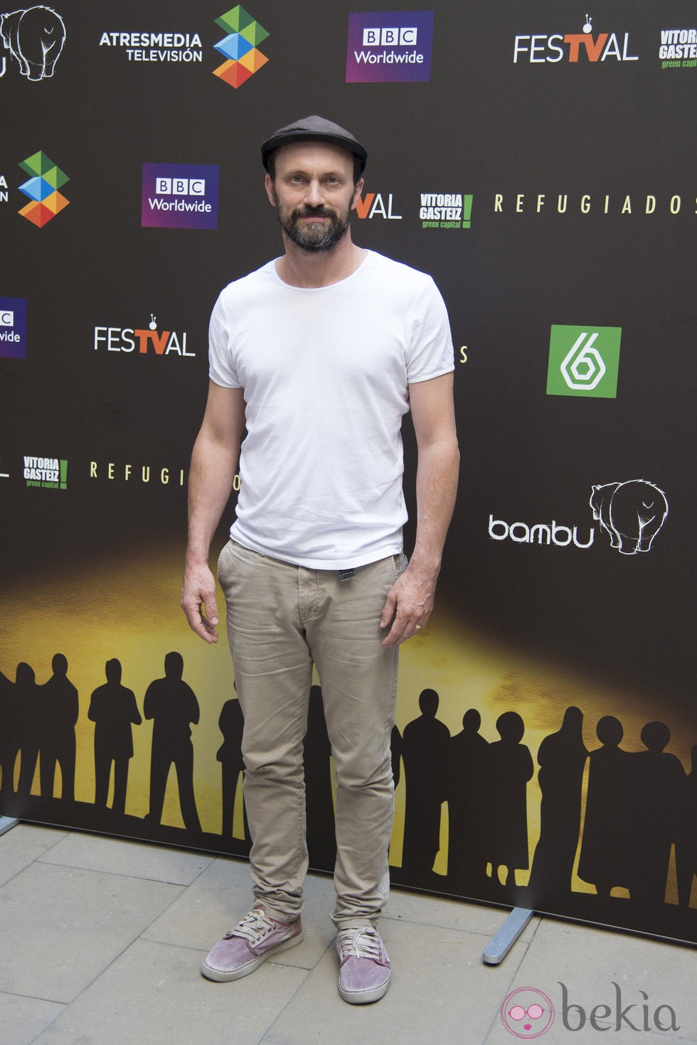 Will Keen en la presentación de 'Refugiados' en el FesTVal de Vitoria 2014