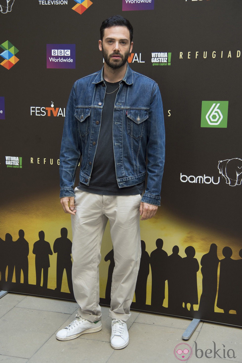 David Leon en la presentación de 'Refugiados' en el FesTVal de Vitoria 2014