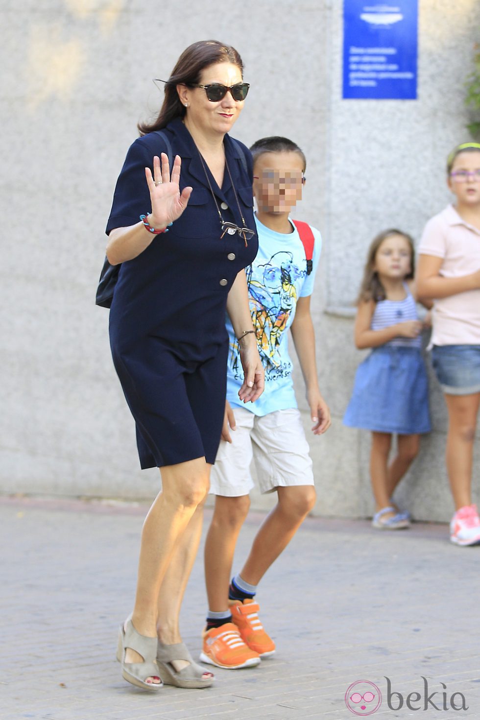 Luisa Martín en el funeral de Daniel Dicenta