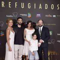 Charlotte Vega, David Leon, Natalia Tena y Will Keen en el estreno de 'Refugiados' en el FesTVal 2014