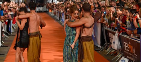 Miryam Gallego y Elisa Mouliaá, raptadas en el estreno de la sexta temporada de 'Águila Roja' en el FesTVal 2014