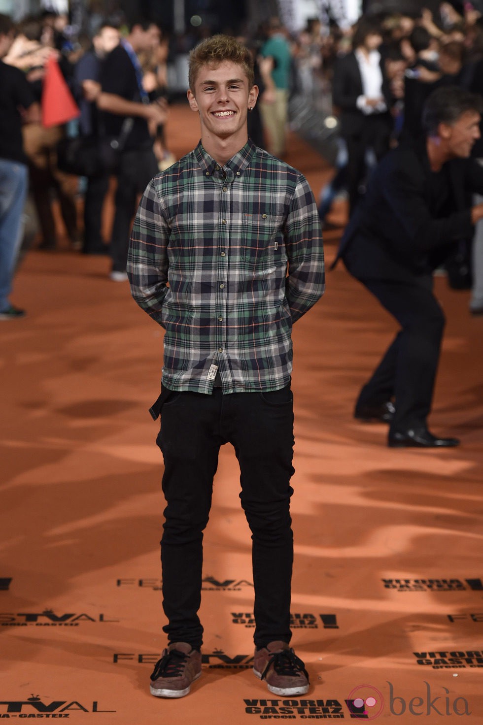 Patrick Criado en el estreno de la sexta temporada de 'Águila Roja' en el FesTVal 2014