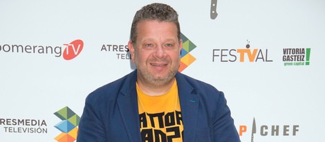 Alberto Chicote en la presentación de 'Top Chef 2' en el FesTVal de Vitoria 2014