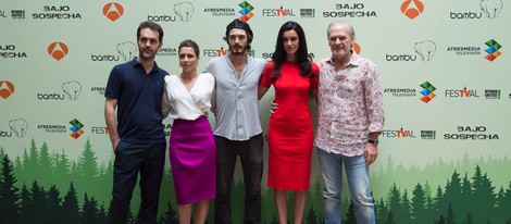 Pedro Alonso, Alicia Borrachero, Yon González, Blanca Romero y Lluis Homar presentan 'Bajo Sospecha' en el FesTVal de Vitoria 2014