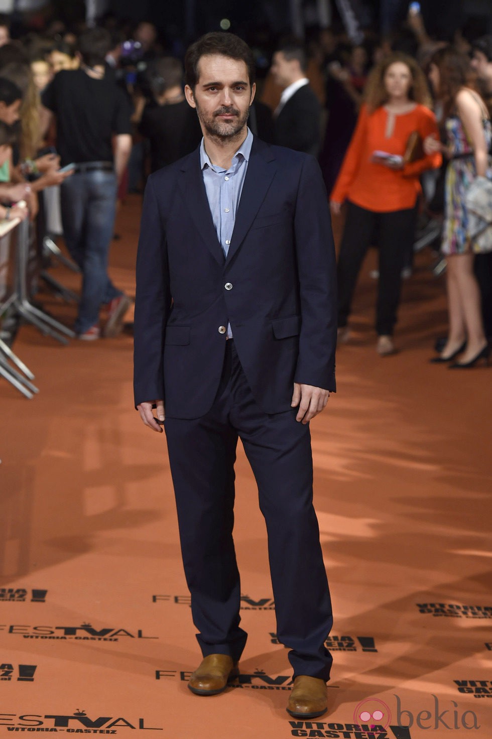 Pedro Alonso en el estreno de 'Bajo Sospecha' en el FesTVal de Vitoria 2014