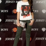 Sara Sálamo en el estreno de la película 'Jersey Boys' en Madrid