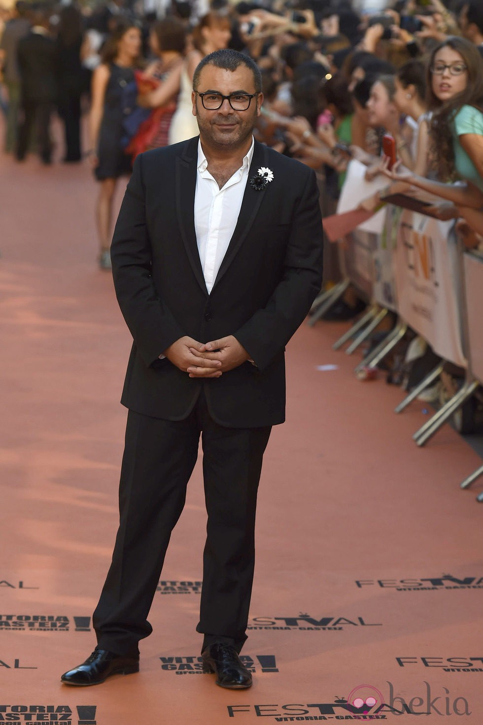 Jorge Javier Vázquez en la alfombra roja de la clausura del FesTVal de Vitoria 2014