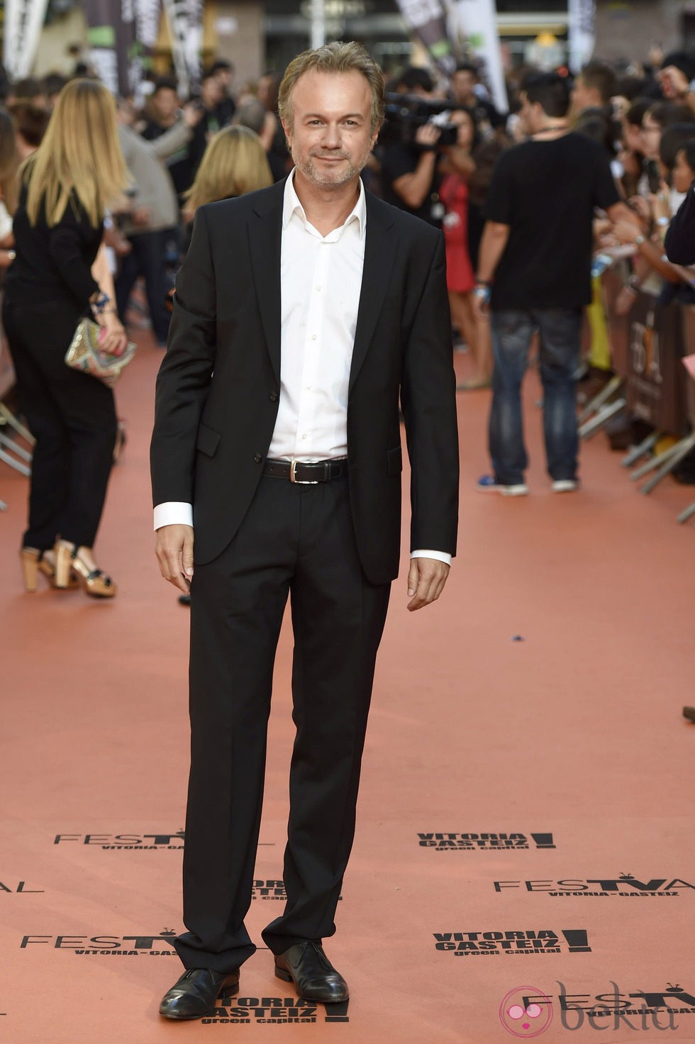 Tristán Ulloa en la alfombra roja de la clausura del FesTVal de Vitoria 2014