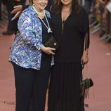 Loles León y Paloma Gómez Borrero en la clausura del FesTVal de Vitoria 2014