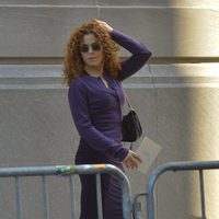 Bernadette Peters en el funeral de Joan Rivers