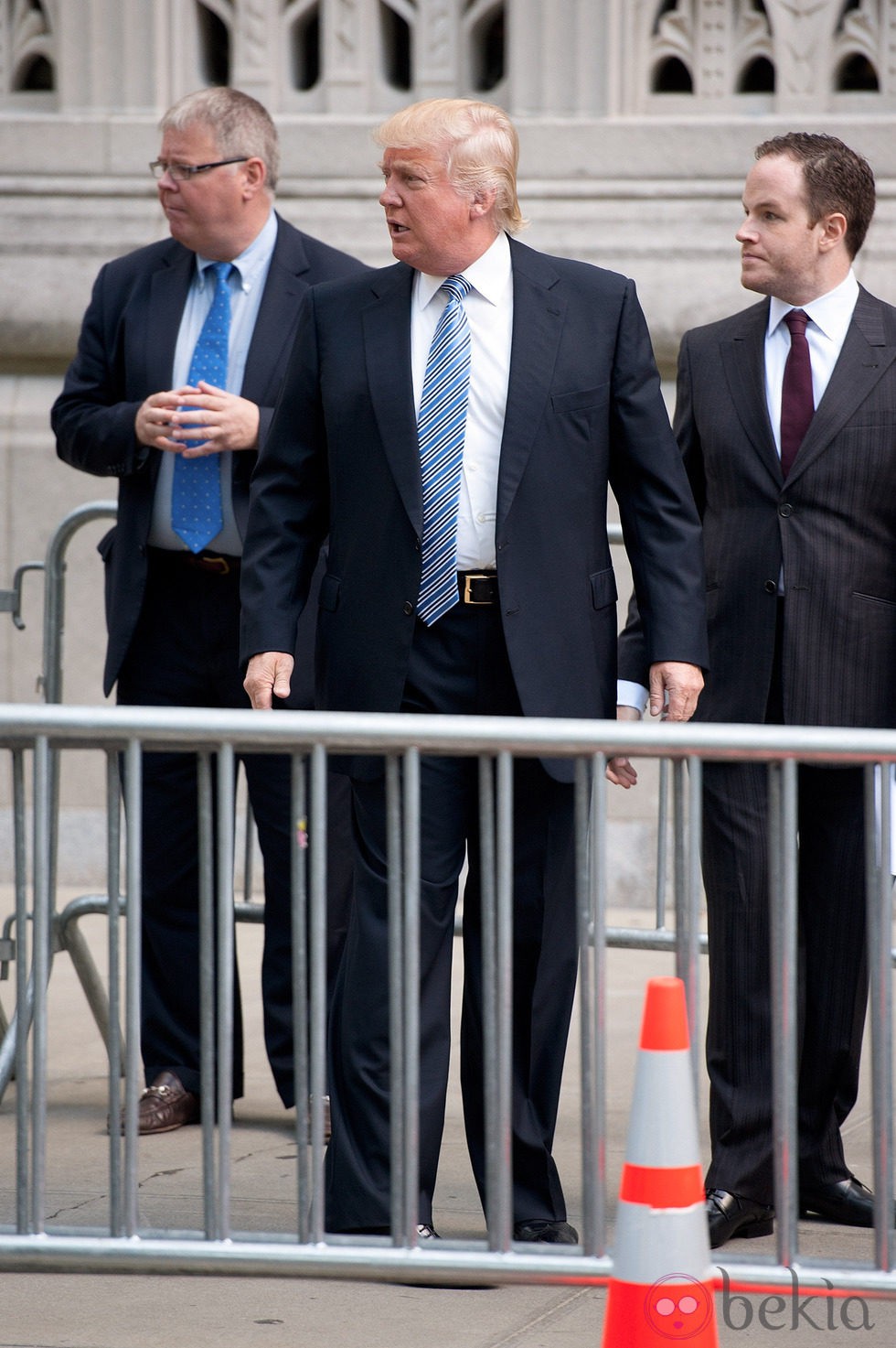 Donald Trump en el funeral de Joan Rivers