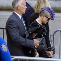 Kelly Osbourne en el funeral de Joan Rivers